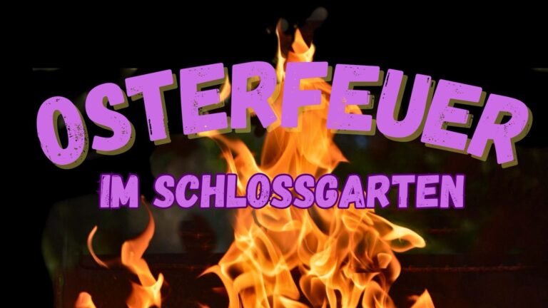 Osterfeuer im Schlossgarten